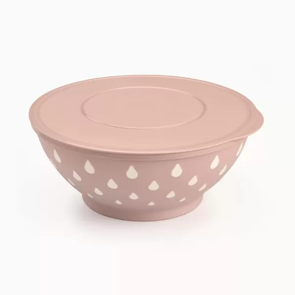 UCSAN PLASTIC Drop Design Double Color Bowl With LID 3 L