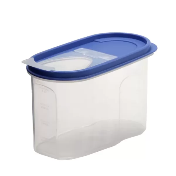 UCSAN PLASTIC Elegant Oval Food Box (18 X 9 X 11, 5 CM) 1, 2 LT