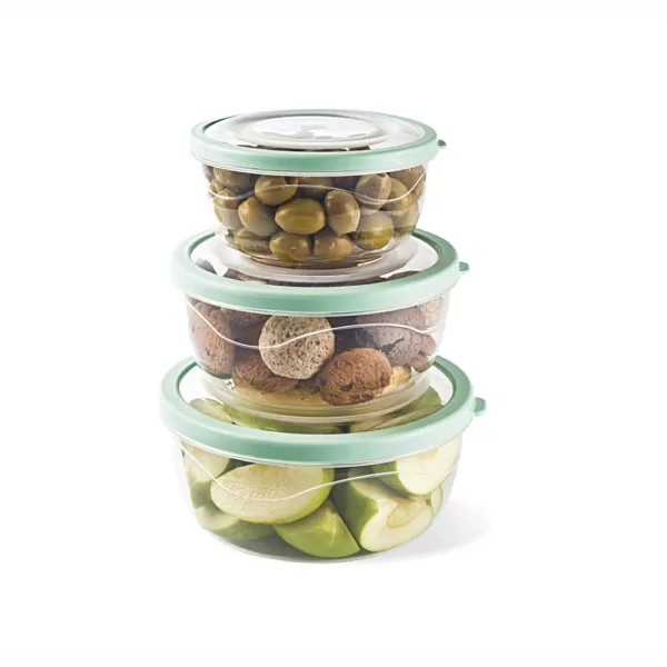 ELEGANT ROUND FOOD SAVER (Set Of Three) (0,85 L + 1,4 L + 2 L)