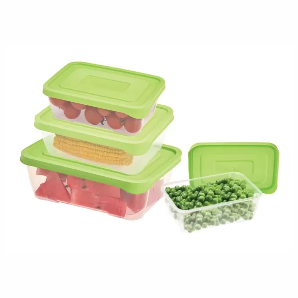 UCSAN PLASTIC Easy Box Rectangular Sets ( 4 Pcs Set ) ( 0,5 L + 1,1 L +1,8 L + 2,8 L )