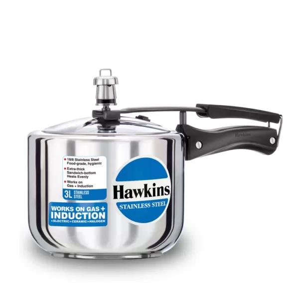 HAWKINS STAINLESS STEEL Pressure Cooker (Tall) 3 Litre