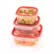 LOCK & FIT SQUARE FOOD BOX (Set of Three) 0,7+1,3+2,4 L