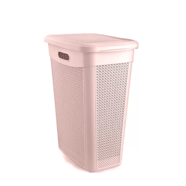 UCSAN PLASTIC Slim Laundry Basket with Drop Design (46 x 29 x 55 CM) 43 L