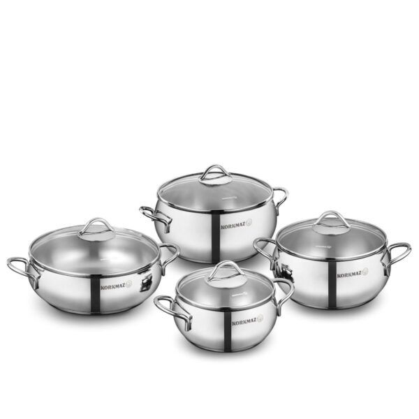 Korkmaz Tombik 8 Piece Cookware Set